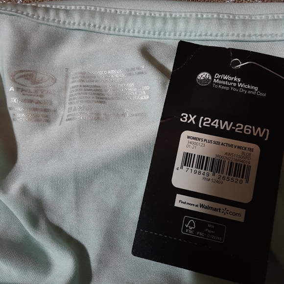 ATHLETICS WORKS WOMENS 3X GREEN SHIRT - Picture 4 of 5